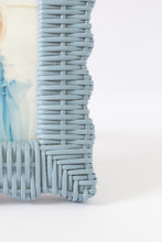 Load image into Gallery viewer, Scalloped Wicker Frame - Blue