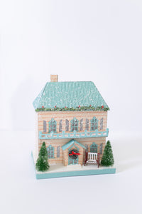 Pastel Christmas Village House